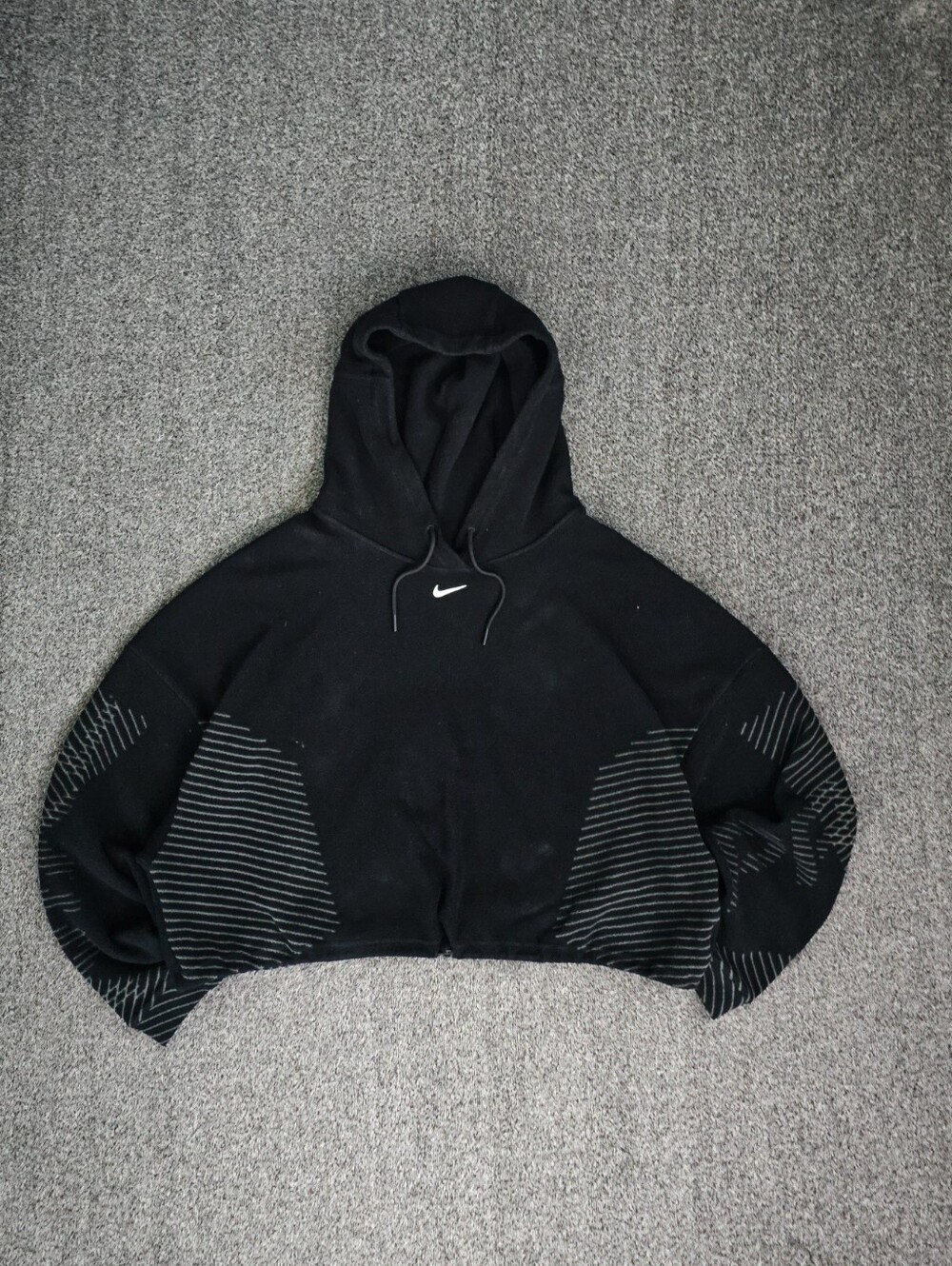 Nike Pro Women’s Therma-FIT ADV Cropped Fleece Hoodie Black Size XL